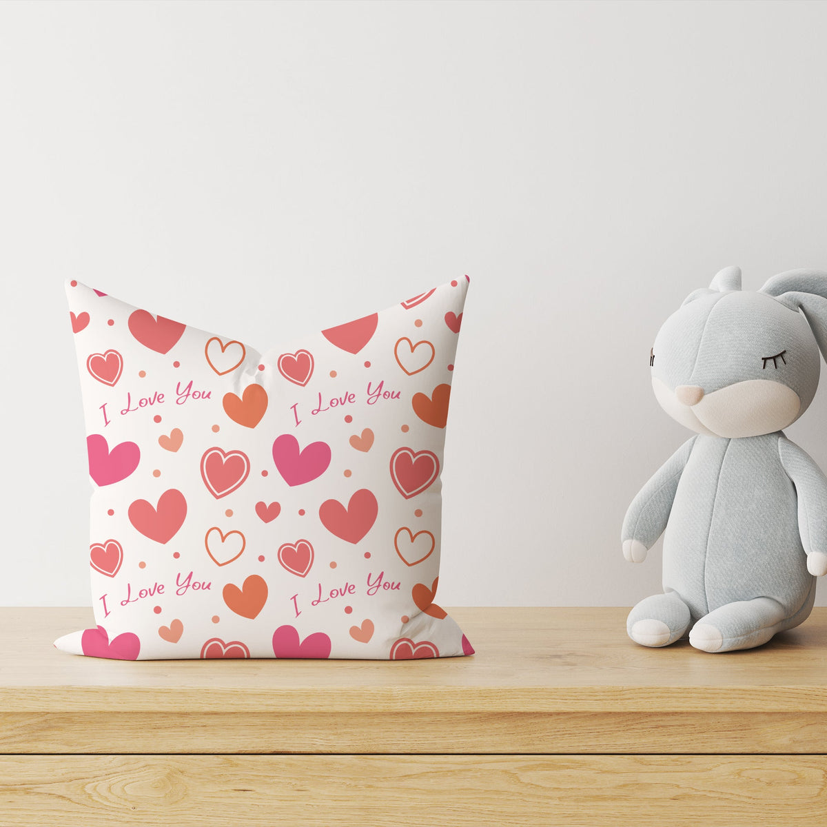 "I love you" Premium Dekokissen