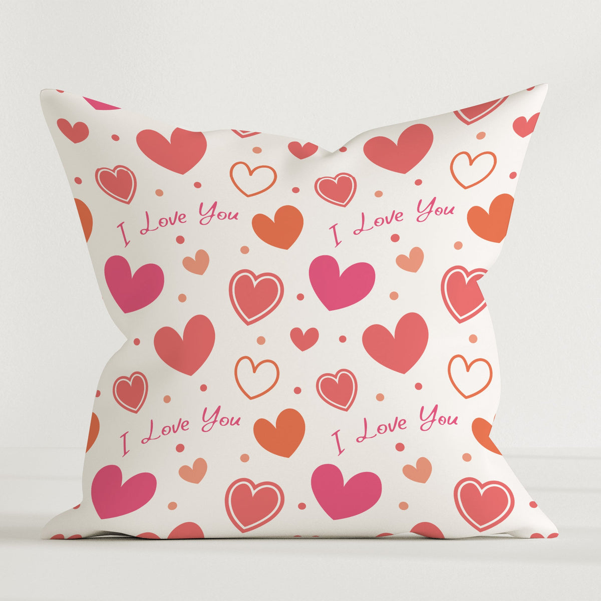 "I love you" Premium Dekokissen