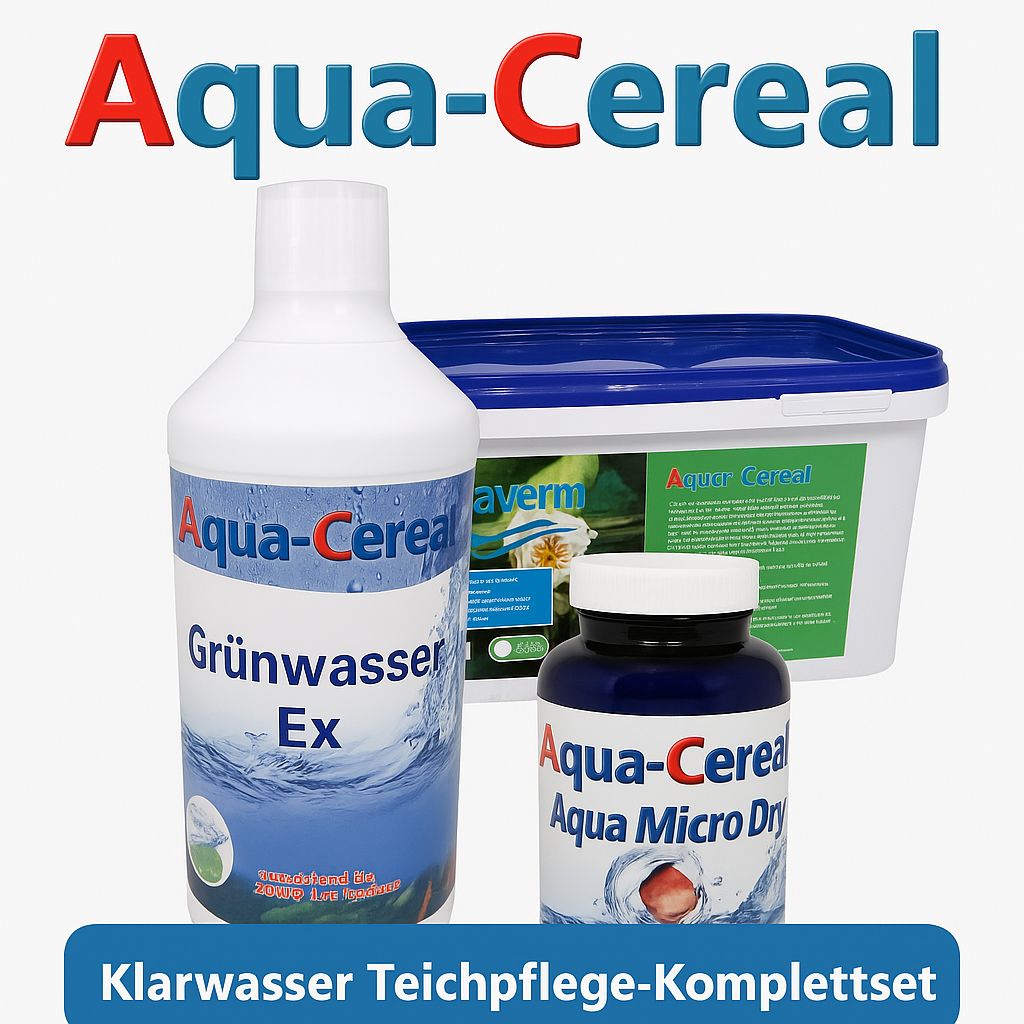 Klarwasser Teichpflege-Set - für einen algenfreien Teich