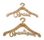 Kleiderbügel "Braut & Bräutigam" mit Gravur Namma Markt