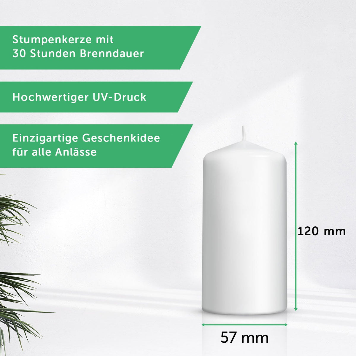 Kleine Geburtstagskerze "18 Jahre Geburtstag"