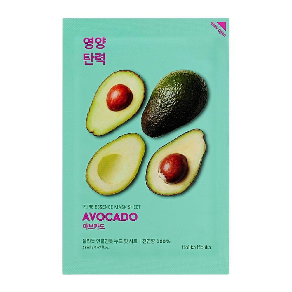 Holika Holika | Pure Essence Mask Sheet – Avocado – 23 ml