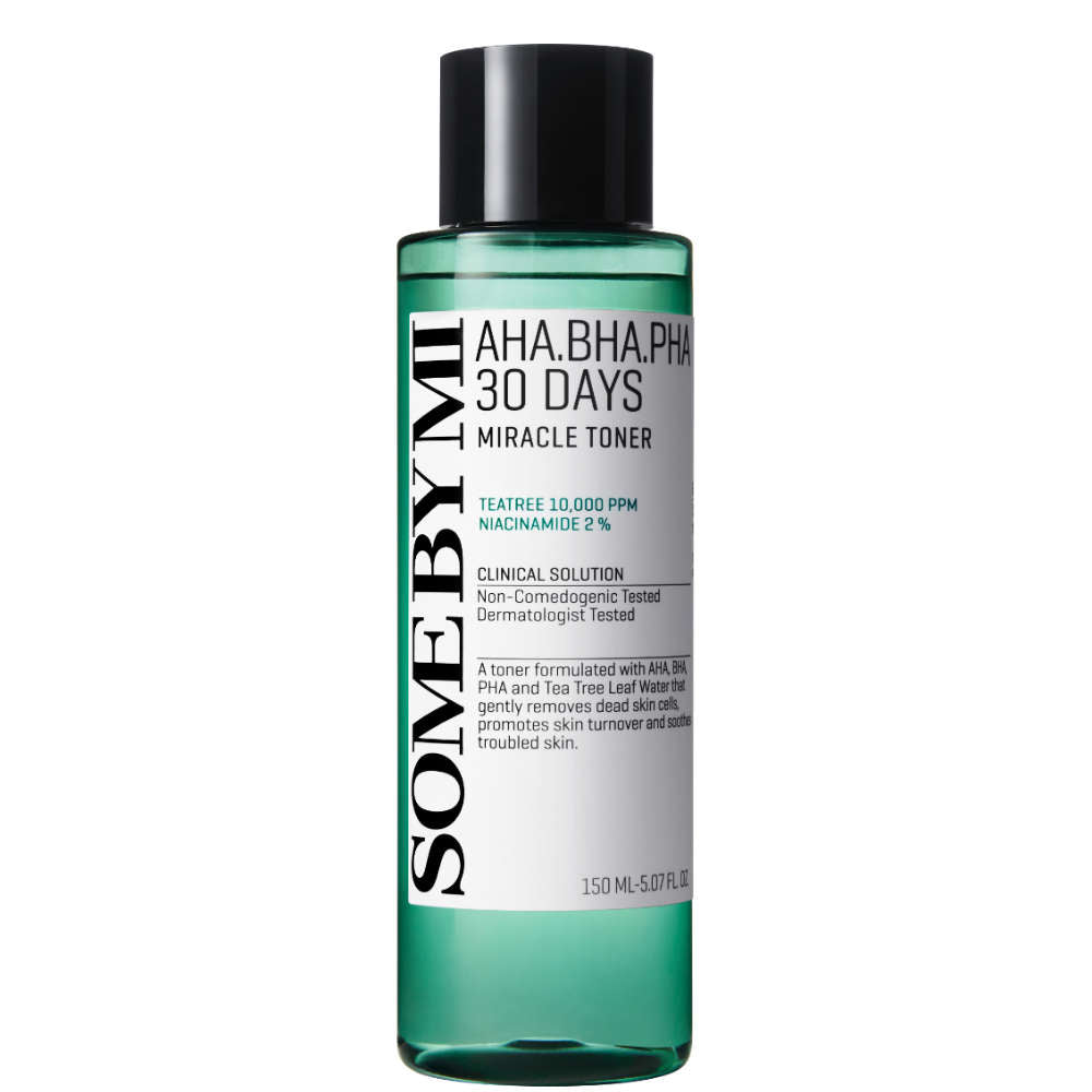 SOME BY MI | AHA BHA PHA 30 Days Miracle Toner - Teatree 10.000 PPM Niacimamide 2%- 150 ml