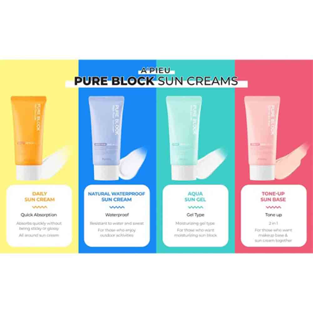 A'PIEU | Pure Block Aqua Sun Gel SPF50+ - 50 ml