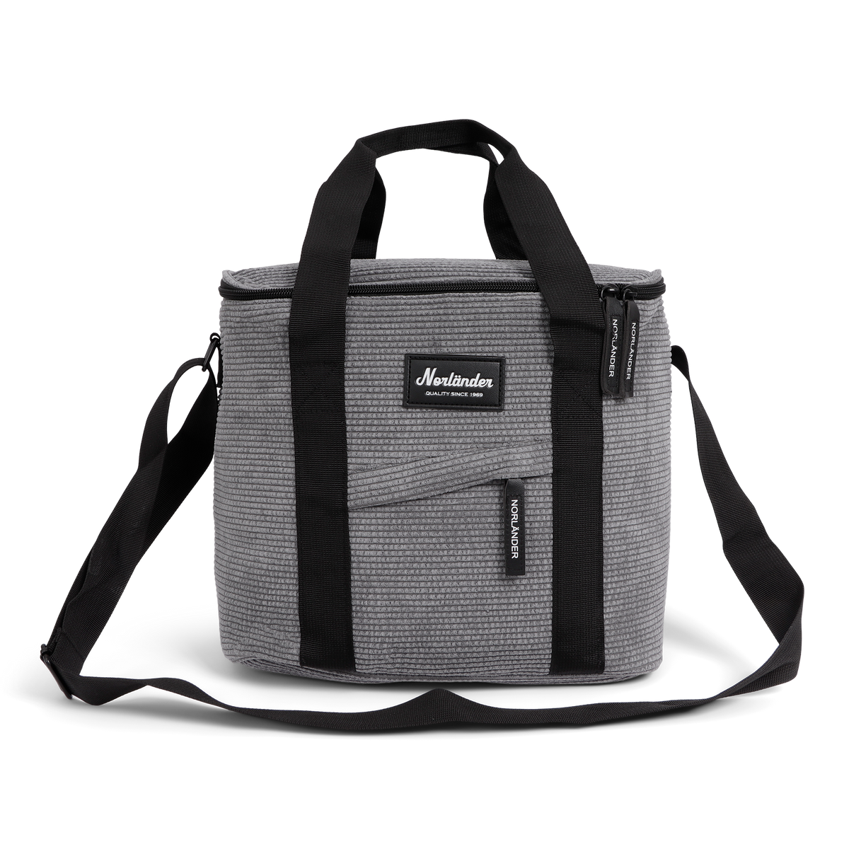 Kühltasche » Gefriertasche » isolierte Picknick Tasche in Cord Optik » Isoliertasche » Kleine Kühlbox mit Henkel und Schultergurt