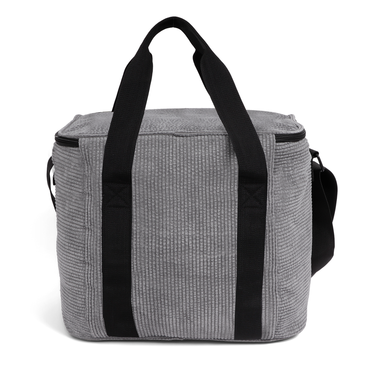 Kühltasche » Gefriertasche » isolierte Picknick Tasche in Cord Optik » Isoliertasche » Kleine Kühlbox mit Henkel und Schultergurt