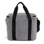 Kühltasche » Gefriertasche » isolierte Picknick Tasche in Cord Optik » Isoliertasche » Kleine Kühlbox mit Henkel und Schultergurt
