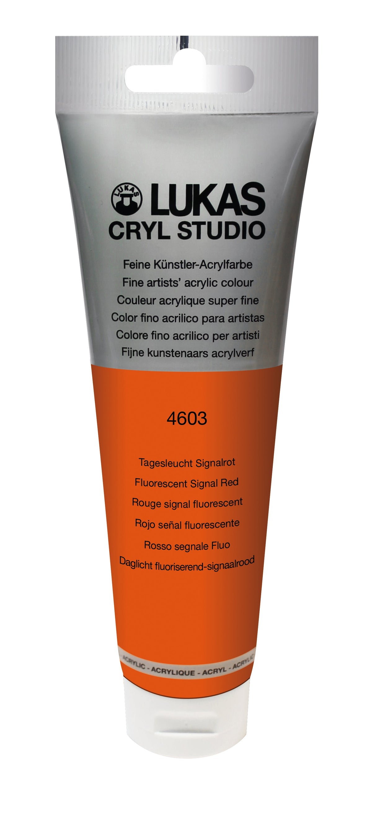 LUKAS CRYL Studio - 4603 Tagesleuchtfarbe Signalrot  (125/250ml)