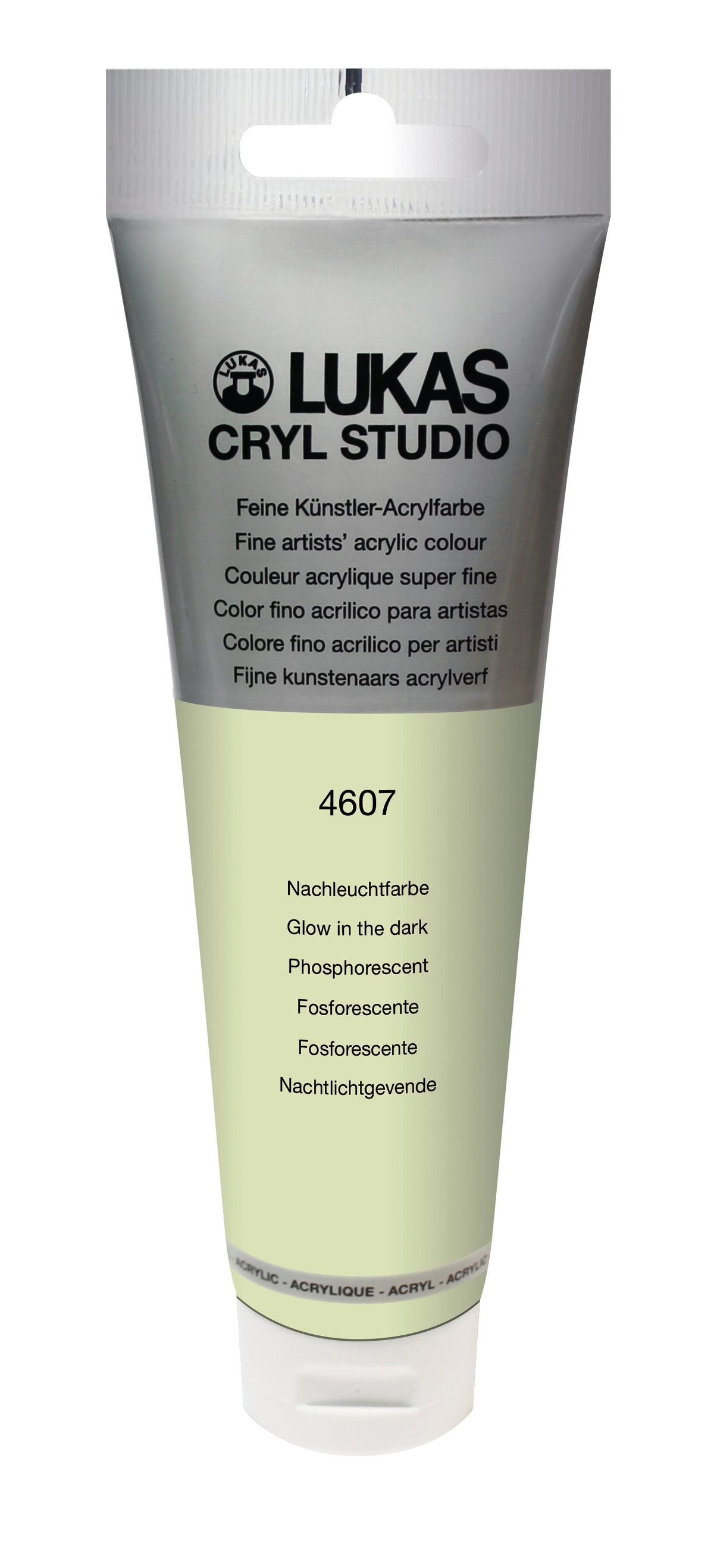 LUKAS CRYL Studio - 4607 Nachleuchtfarbe Kolibrigrün  (125/250ml)