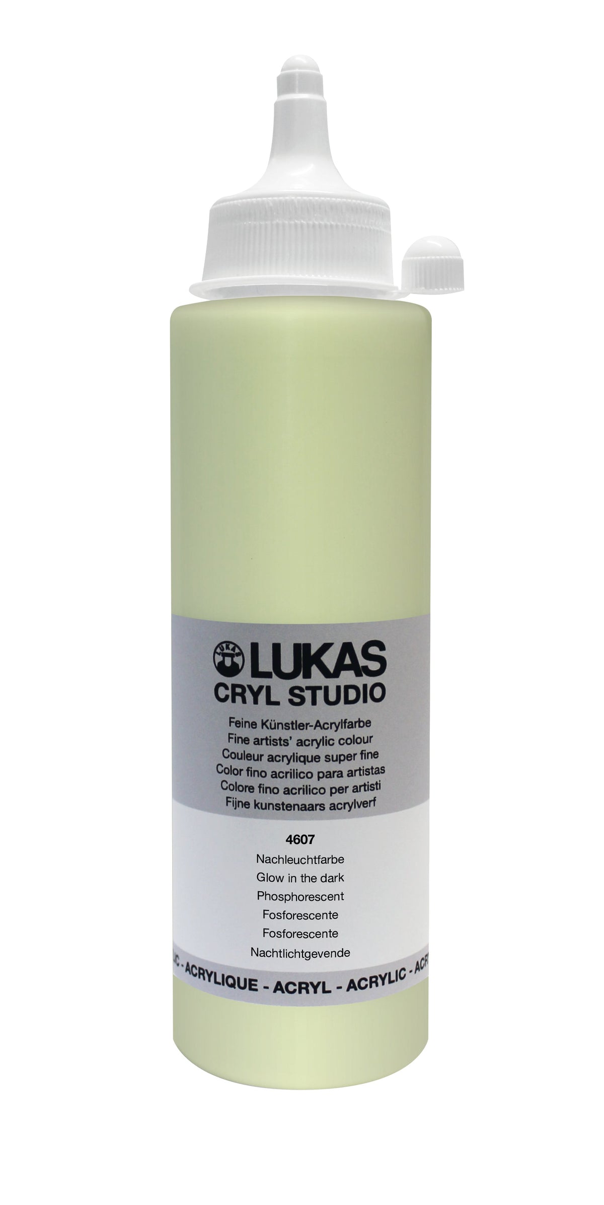 LUKAS CRYL Studio - 4607 Nachleuchtfarbe Kolibrigrün  (125/250ml)