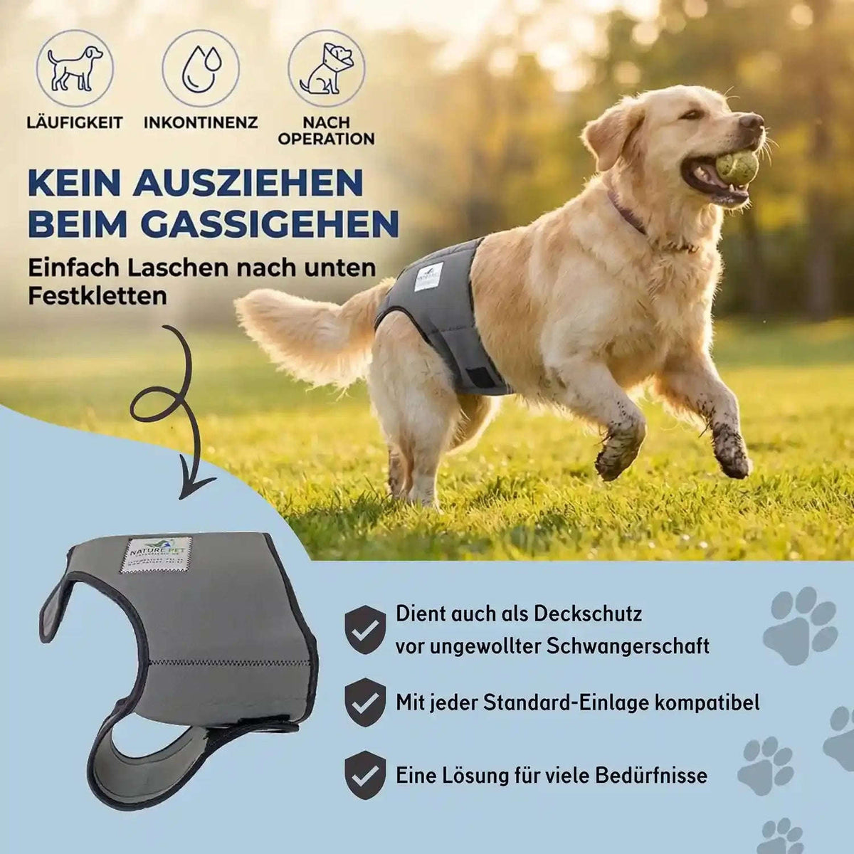 Läufigkeitshose für Hündinnen Namma Markt