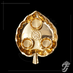 BRASS LEAF PLATE - 7 INCH product image 1