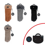 Winter Damen Handschuhe » Fingerhandschuhe mit Kunstpelz » Winterhandschuhe mit Smartphone Touch-Funktion