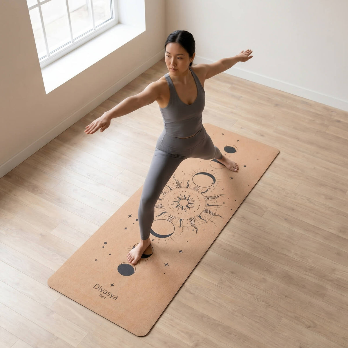 Leichte Kork Yogamatte: rutschfest, dämpfend & langlebig | Pure