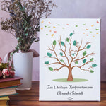 Leinwand als Gästebuch zur Konfirmation