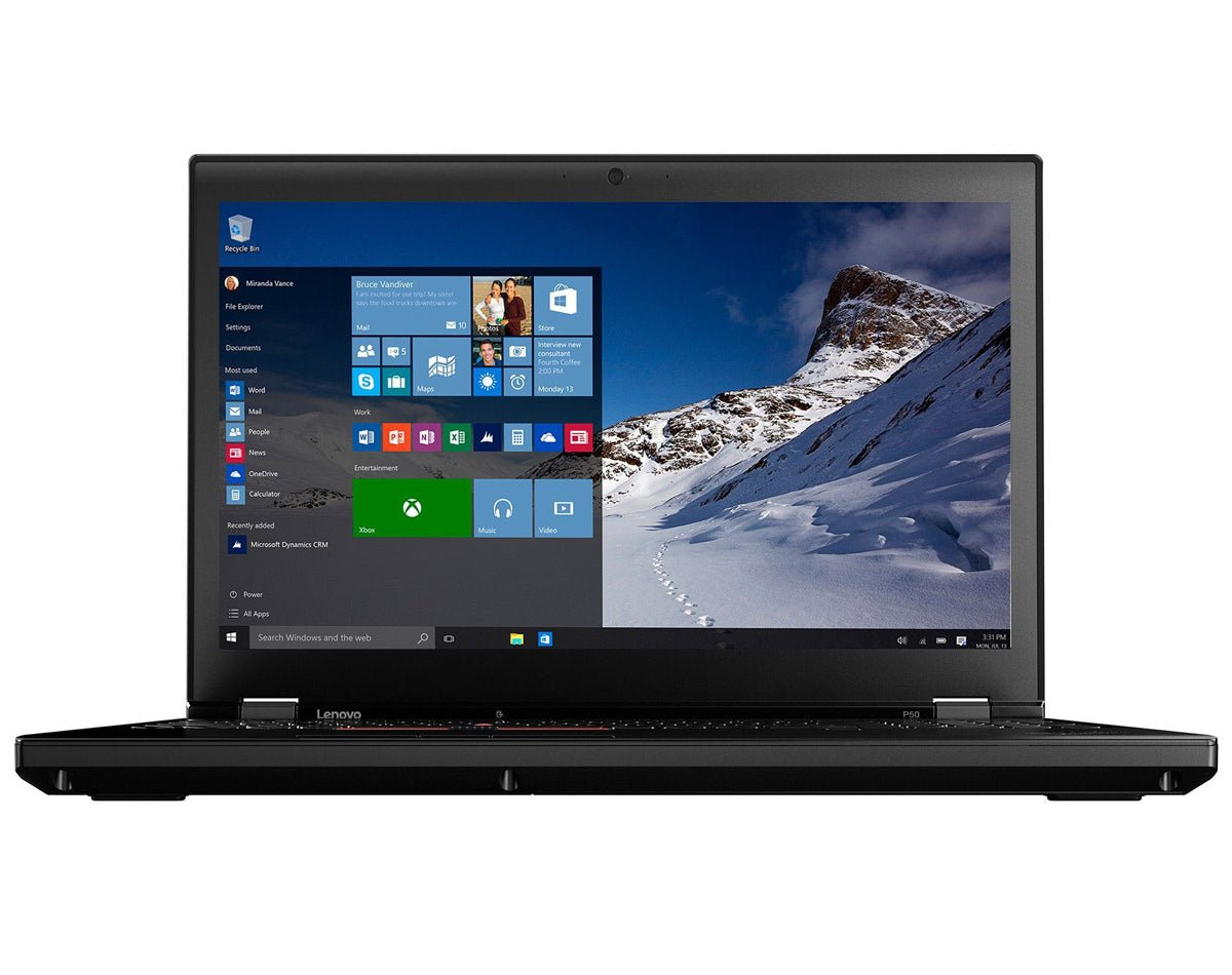 Lenovo ThinkPad P50 15,6 Zoll 1920x1080 Full HD Intel Core i7 512GB SSD 16GB Windows 10 Pro Nvidia Quadro