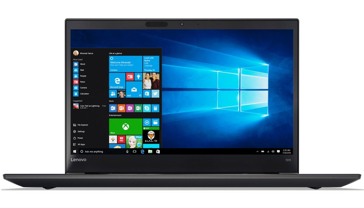 Lenovo ThinkPad T570 15,6 Zoll 1920x1080 Full HD Intel Core i5 256GB SSD 8GB Windows 10 Pro MAR Webcam Fingerprint
