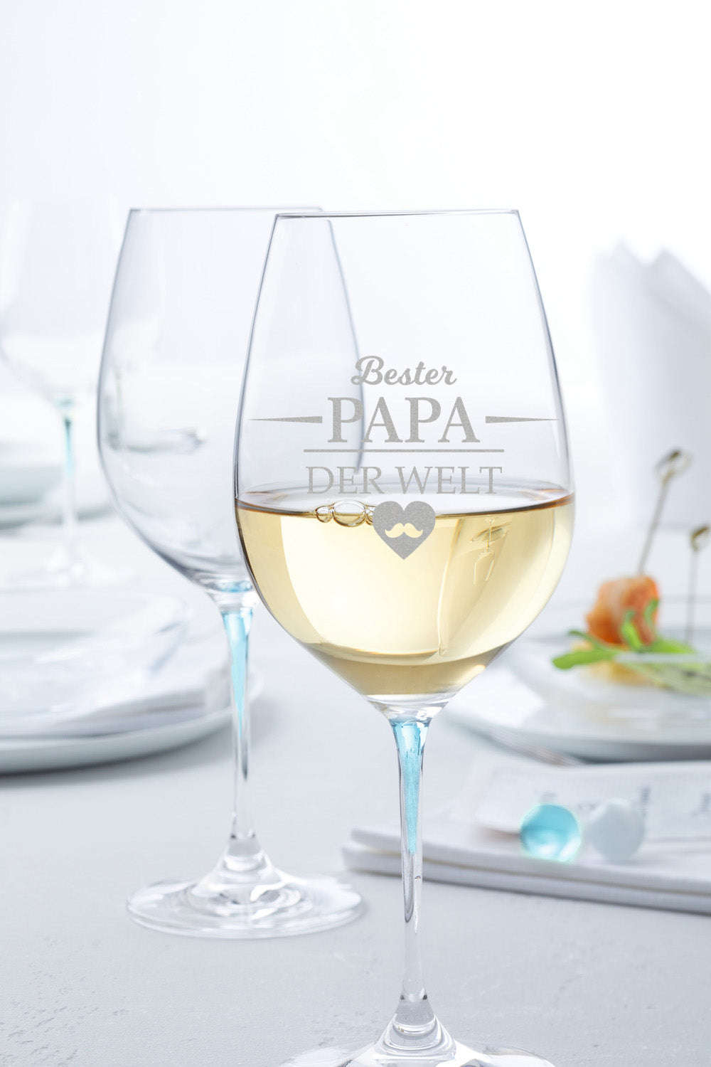 Stölzle Lausitz Weinglas mit Gravur "Bester Papa der Welt" Namma Markt