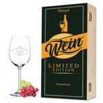 Stölzle Lausitz Weinglas mit Gravur inkl. bedruckter "Limited Vino Edition" Holzkiste