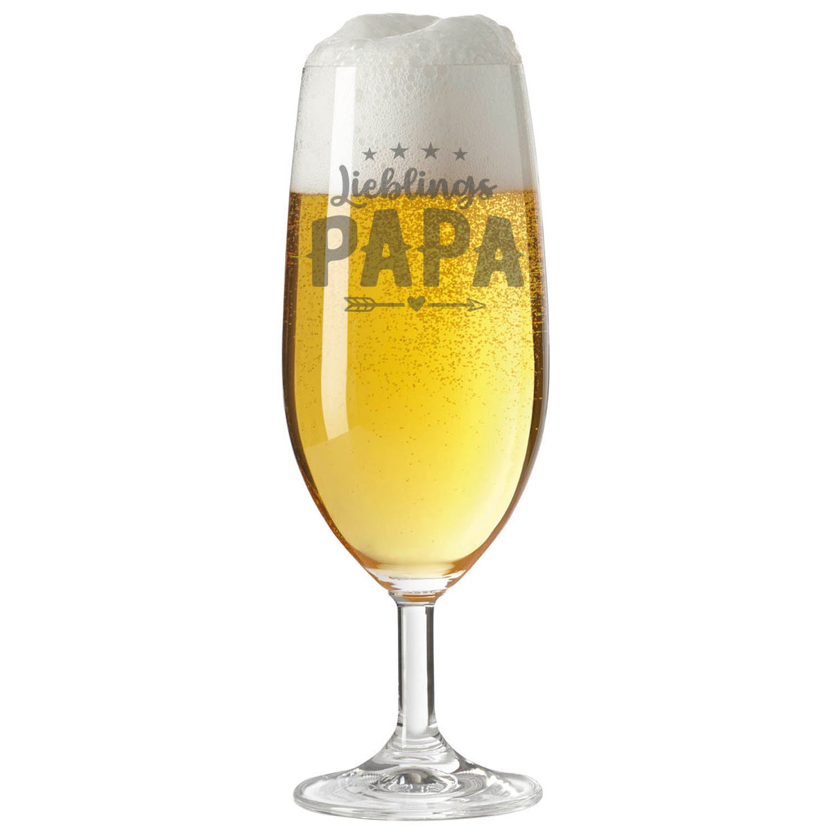 Stölzle Lausitz Bierglas mit Gravur "Lieblings Papa"
