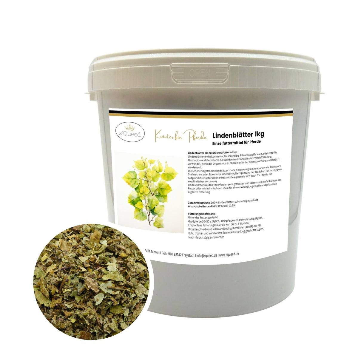 Lindenblätter Pferd 1kg