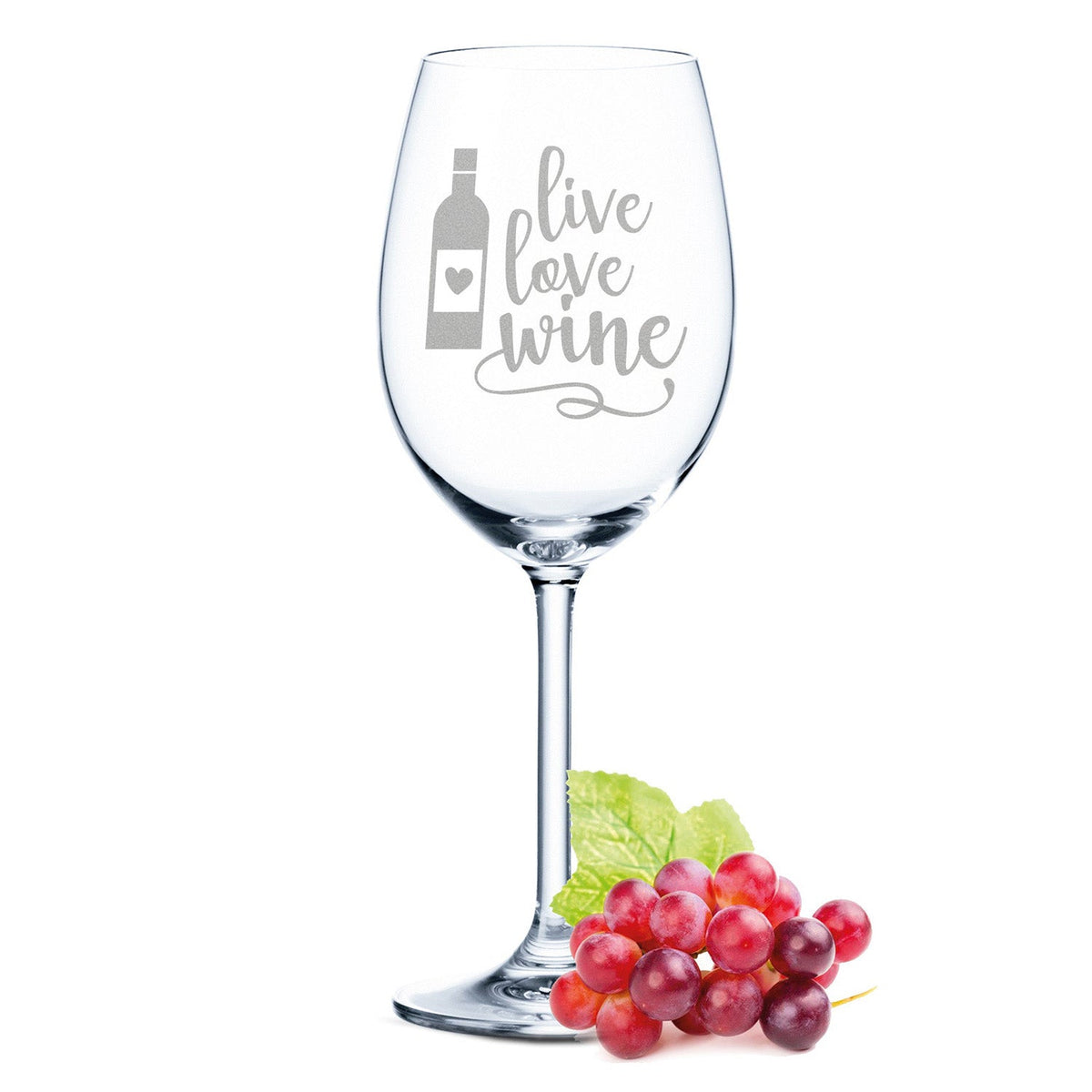 Stölzle Lausitz Weinglas mit Gravur "Live Love Wine"