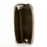 Leder Portemonnaie Metallic Bronze