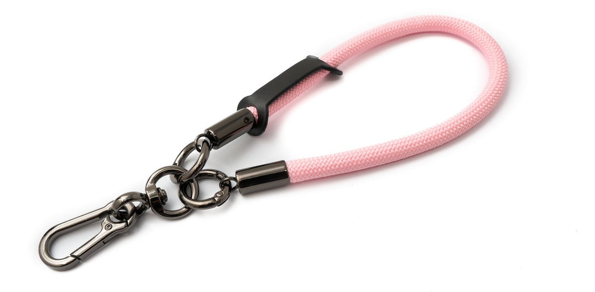 Handgelenk Schlaufe Armband für Smartphone Hülle aus Nylon in Pink | System-S