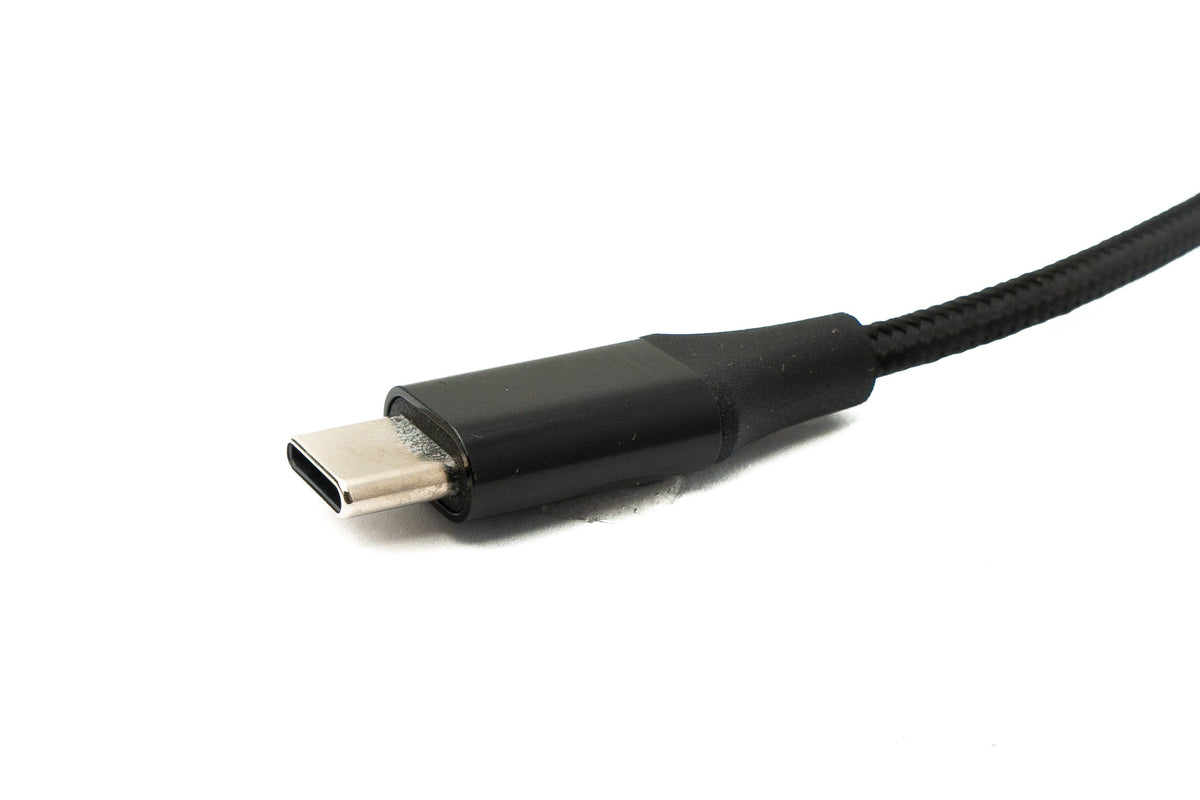 Audio Kabel 150 cm Klinke 3,5 mm Stecker zu USB 3.1 Kabel Typ C Stecker AUX in Schwarz | System-S