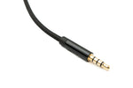 Audio Kabel 150 cm Klinke 3,5 mm Stecker zu USB 3.1 Kabel Typ C Stecker AUX in Schwarz | System-S