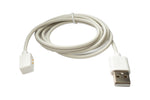 USB 2.0 Kabel 100 cm Ladekabel für Xiaomi 8 Pro Watch & Redmi Band 2 in Weiß | System-S