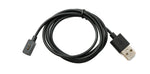 USB 2.0 Kabel 100 cm Ladekabel für Xiaomi 8 Pro Watch & Redmi Band 2 in Schwarz | System-S