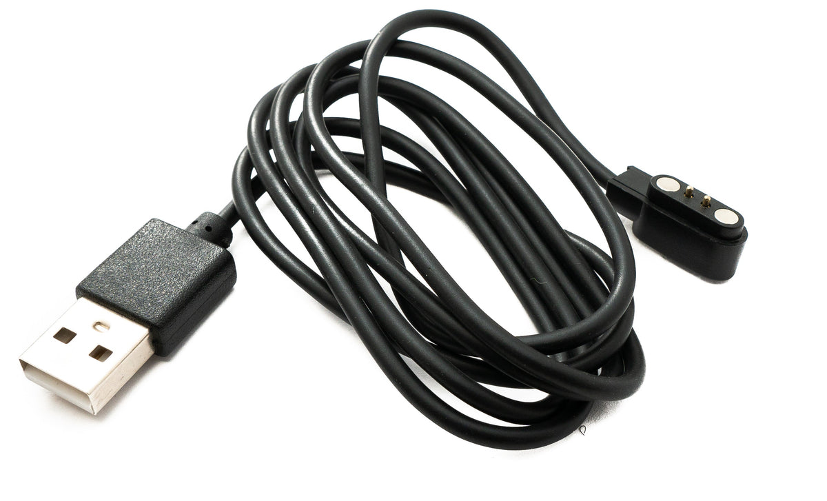 USB 2.0 Kabel 100 cm Ladekabel für Zeblaze Stratos 3 Smartwatch in Schwarz | System-S
