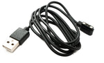USB 2.0 Kabel 100 cm Ladekabel für Zeblaze Stratos 3 Smartwatch in Schwarz | System-S