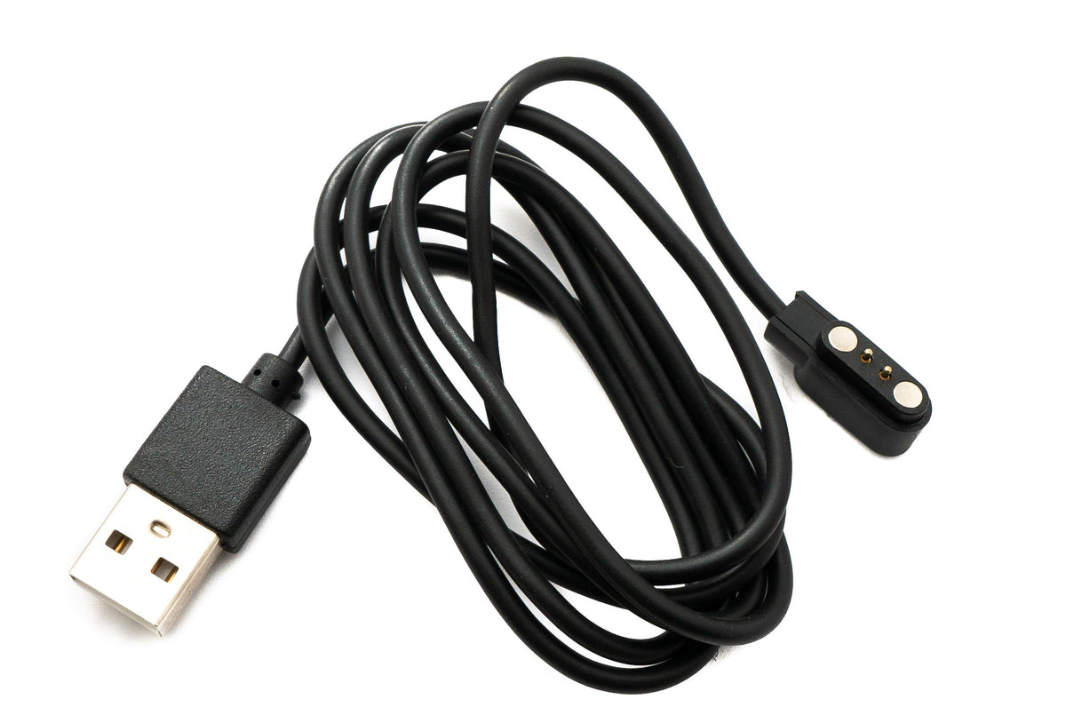 USB 2.0 Kabel 100 cm Ladekabel für Zeblaze Stratos 3 Smartwatch in Schwarz | System-S