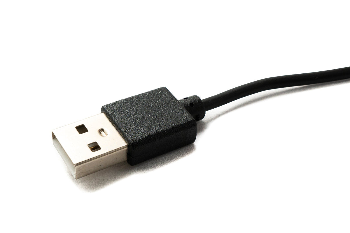 USB 2.0 Kabel 100 cm Ladekabel für Zeblaze Stratos 3 Smartwatch in Schwarz | System-S