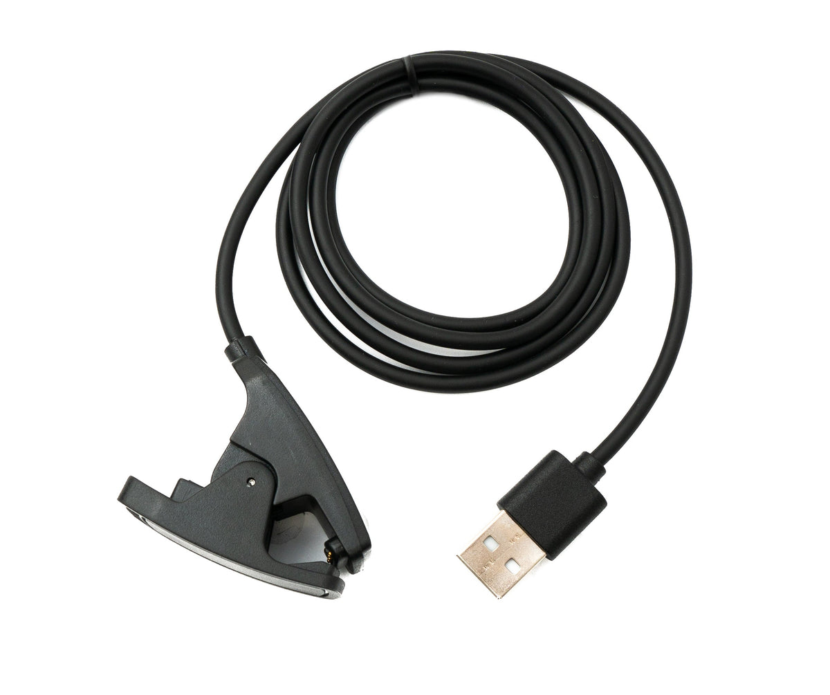USB 2.0 Kabel 100 cm Ladekabel Klemme für Garmin Descent MK3 MK3i Smartwatch in Schwarz | System-S