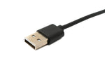 USB 2.0 Kabel 100 cm Ladekabel Klemme für Garmin Descent MK3 MK3i Smartwatch in Schwarz | System-S