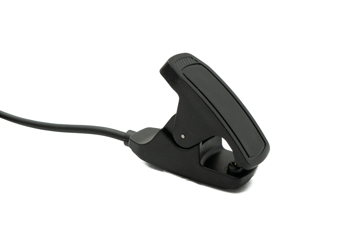 USB 2.0 Kabel 100 cm Ladekabel Klemme für Garmin Descent MK3 MK3i Smartwatch in Schwarz | System-S