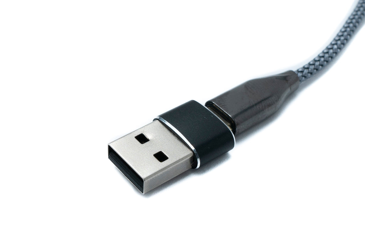 Audio Decoder Kabel 10 cm USB 3.1 Typ C Stecker zu Stecker geflochten Adapter für DAC oder AMP | System-S