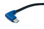 USB 3.1 Kabel 30 cm Typ C Stecker zu Micro B Stecker Winkel Left Angled Adapter | System-S