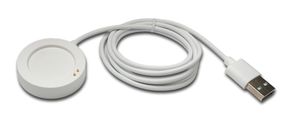 USB 2.0 Kabel 100 cm Ladestation für XiaoMi Watch S3 Smartwatch in Weiß | System-S