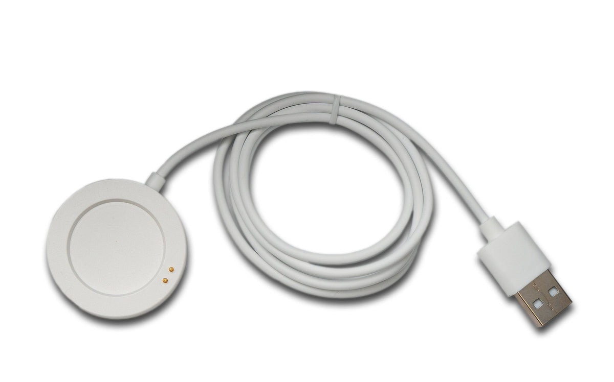 USB 2.0 Kabel 100 cm Ladestation für XiaoMi Watch S3 Smartwatch in Weiß | System-S