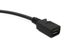 USB 3.1 Kabel 30 cm Typ C Stecker zu 2.0 Micro B Buchse 180° U Turn Winkel Adapter | System-S