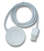 USB 2.0 Kabel 100 cm Ladestation für VIVO Watch 3 Smartwatch in Weiß | System-S