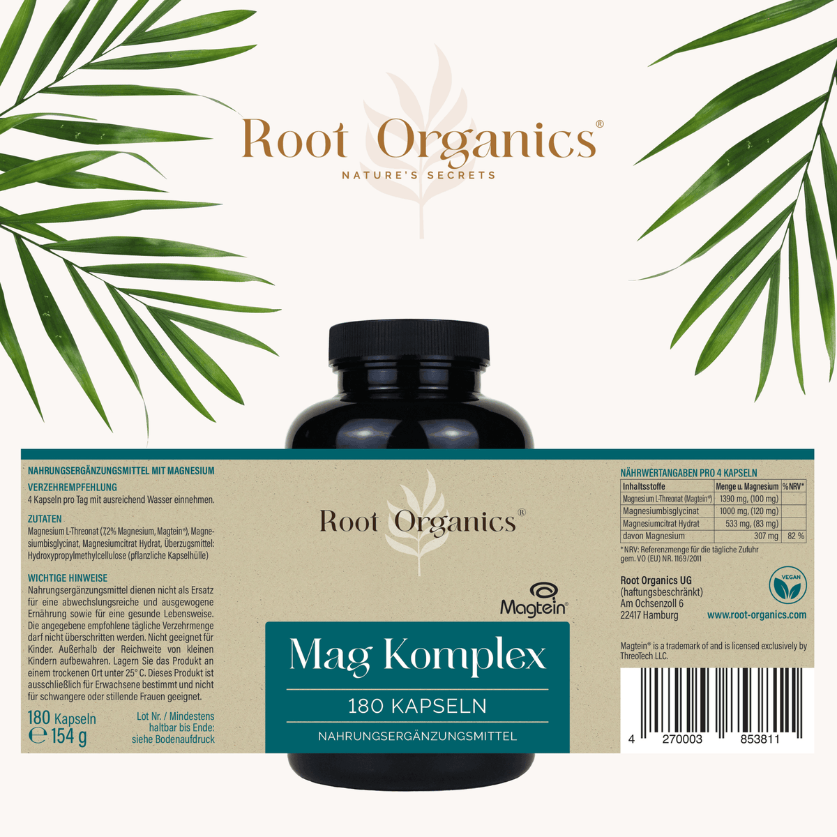 Mag Komplex Kapseln mit Magtein® Namma Markt