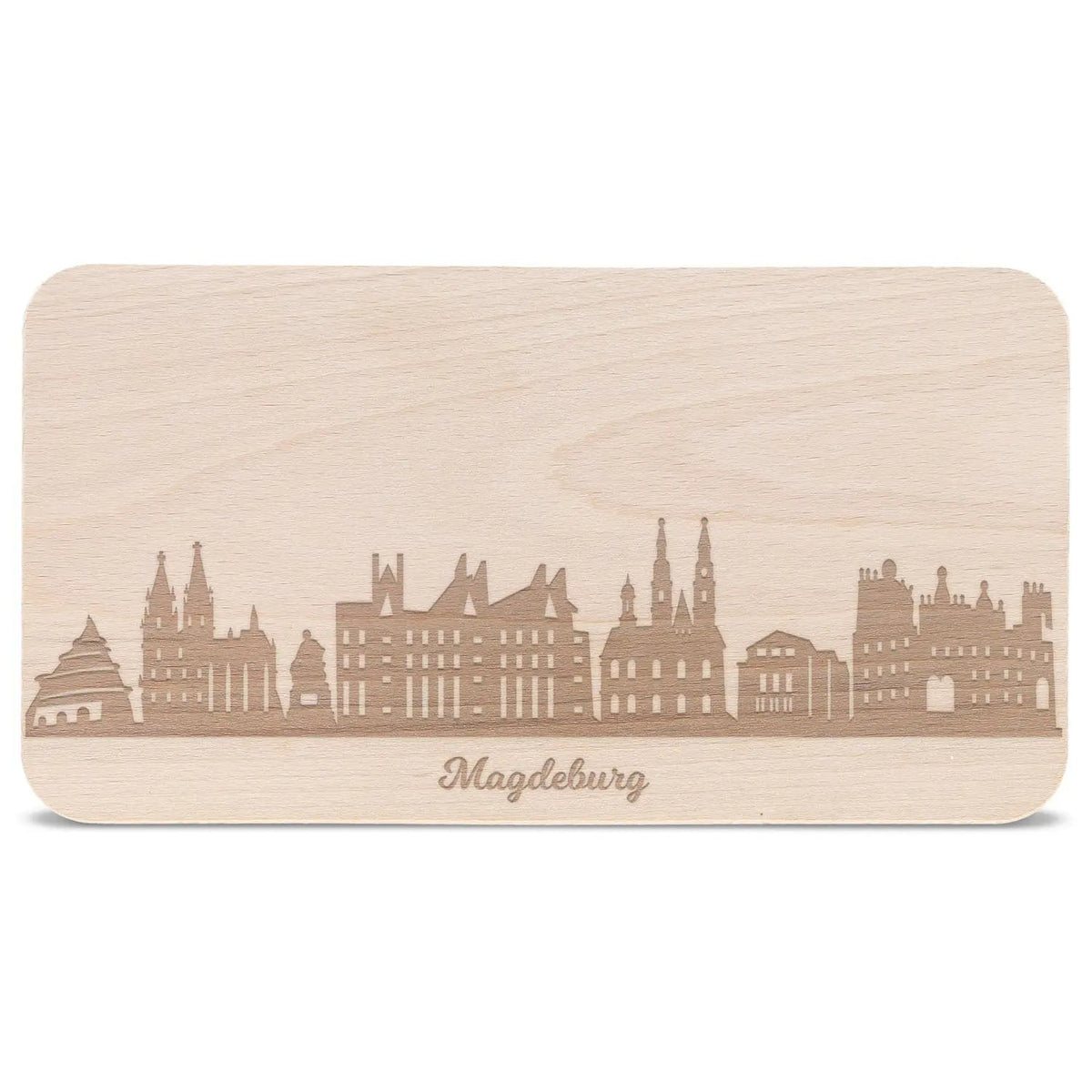 Frühstücksbrettchen Skyline Magdeburg