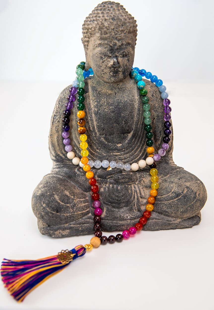 Mala Kette | Meditationskette Rainbow Chakra Namma Markt