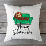 Bedrucktes Kissen mit Motiv Schnarchecke