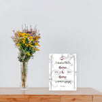 Hochzeitseinladungskarte im Marble White Design